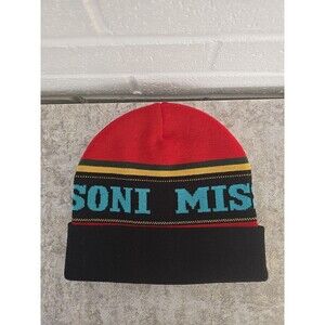 Missoni Logo Wool Blend Beanie Cap MSRP $385